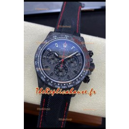 Rolex Daytona DiW All Black Carbon Edition Watch - Montre à boîtier en carbone forgé, Réplique Miroir 1:1