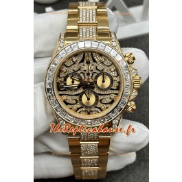 Rolex Cosmograph Daytona « Eye of the Tiger » Edition en or jaune 904L Montre réplique 1:1 