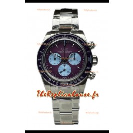 Rolex Daytona 116508 Bourgogne chaud De Geneve Montre en acier inoxydable Réplique Suisse 