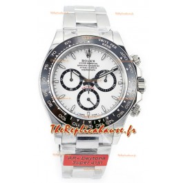 Montre Rolex Cosmograph Daytona Panda 126500 Cadran blanc Mouvement Cal.4131 - Acier 904L