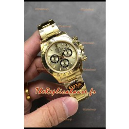 Rolex Cosmograph Daytona M126518 Boîtier or jaune et cadran or Mouvement original Cal.4131