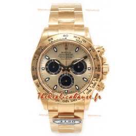 Rolex Cosmograph Daytona M116508 Boîtier or jaune et cadran or Mouvement original Cal.4131