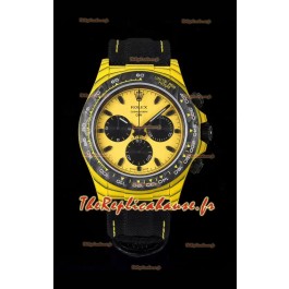 Rolex Cosmograph Daytona DiW BUMBLEBEE Edition Montre en fibre de carbone - Mouvement Cal.4130 