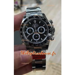 Rolex Cosmograph Daytona M126500LN Cadran noir Mouvement original Cal.4131 - Montre en acier 904L