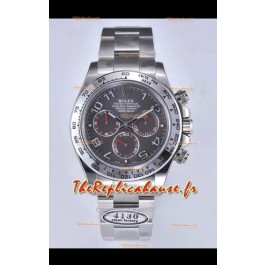 Rolex Cosmograph Daytona M116519 Mouvement original Cal.4130 - Montre en acier 904L Cadran gris