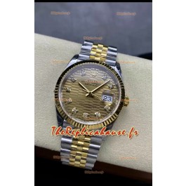 Rolex Datejust Mouvement Cal.3235 Réplique miroir 1:1 Acier 904L 36MM - Cadran cannelé or