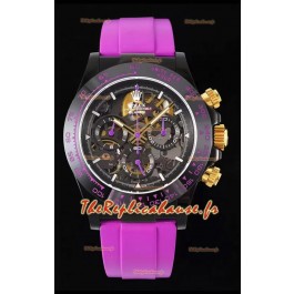 Rolex Daytona Blaken Rose Réplique Suisse 1:1 Cadran Squelette Mouvement Cal.4130