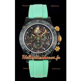 Rolex Daytona Blaken Vert Réplique Suisse 1:1 Cadran Squelette Mouvement Cal.4130