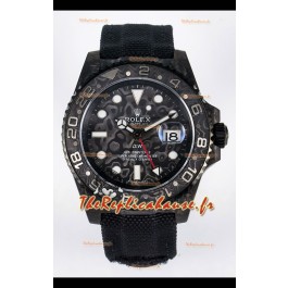 Rolex GMT Masters II Super Clone DiW Edition Réplique montre Suisse à boîtier carbone léger 