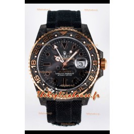 Rolex GMT Masters II Super Clone DiW Edition Réplique montre Suisse Boîtier Carbone Léger 