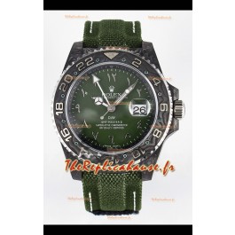 Rolex GMT Masters II Super Clone DiW Edition Réplique montre Suisse Boîtier Carbone Léger 