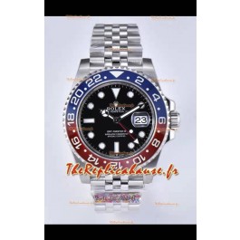 Rolex GMT Masters II m126710BLRO PEPSI Mouvement Cal.3285 Réplique Suisse - Montre Ultimate 904L en acier