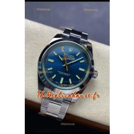 Rolex Milgauss 116400M Montre Suisse avec cadran BLEU - Montre ultime en acier 904L