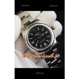 Réplique de montre Rolex Oyster Perpetual à mouvement japonais 36 mm - Cadran noir
