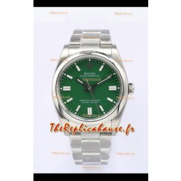 Rolex Oyster Perpetual REF#126000 36MM Mouvement suisse Réplique Suisse Cadran vert Acier 904L Miroir 1:1 