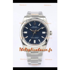 Rolex Oyster Perpetual REF#126000 36MM Swiss Movement Réplique Suisse Cadran bleu Acier 904L Miroir 1:1 