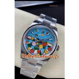 Montre Rolex Oyster Perpetual REF# 124300 Cadran de célébration en 36MM ETA 3230 Mouvement Automatique