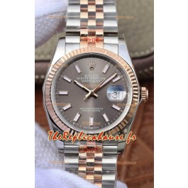 Montre Rolex Datejust 36MM Mouvement ETA-3135 Réplique Suisse en 904L cadran gris deux tons