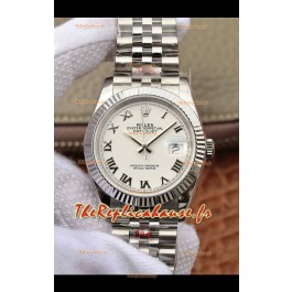 Montre Rolex Datejust 36MM Mouvement ETA-3135 Réplique Suisse en acier 904L et cadran noir 