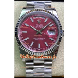Montre Rolex Day Date Présidentielle 904L Acier 36MM - Cadran Marron 1:1 Qualité Miroir