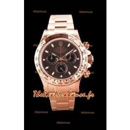 Montre Rolex Daytona 116505 Or Rose Mouvement Original Cal.4130 - Miroir 1:1 Acier 904L