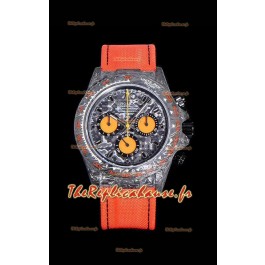Montre Rolex Daytona DiW Orange Edition Edition Forgée Boîtier Carbone Réplique Miroir 1:1