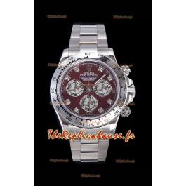 Montre Rolex Daytona en acier inoxydable avec mouvement original Cal.4130 - Montre en acier 904L miroir 1:1