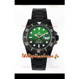 Rolex Submariner DiW Édition spéciale en revêtement DLC Lunette en carbone Cadran vert 