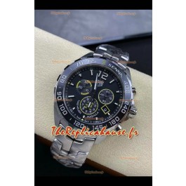 Tag Heuer F1 Edition Montre suisse à quartz avec cadran gris Boîtier en acier inoxydable 