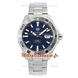 Tag Heuer Aquaracer Calibre 5 Réplique montre 1 Cadran bleu 904L acier 44MM