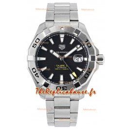 Tag Heuer Aquaracer Calibre 5 Réplique montre 1:1 Cadran noir 904L acier 44MM