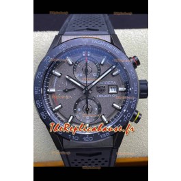 Tag Heuer Carrera Heuer 01 Réplique Suisse Boîtier Céramique - Cadran Gris 