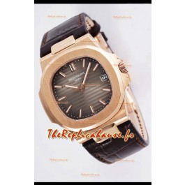 Montre Patek Philippe Nautilus 5711/1R 1 1:1 Réplique de Montre en or rose à cadran brun