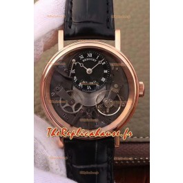Montre Breguet Tradition 7057BR/R9/9W6 Or Rose Double Tourbillon Réplique Suisse