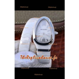 Montre Bvlgari Serpenti Edition Céramique Blanche Réplique de Montre en Qualité Miroir 1:1 