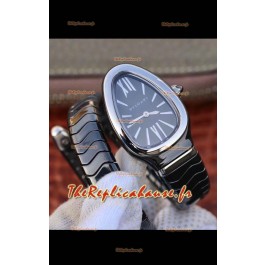 Montre Bvlgari Serpenti Edition Céramique noire Réplique en qualité miroir 1:1 
