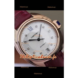 Montre "Clé de Cartier" Réplique Suisse Automatique en boîtier or rose - 35MM