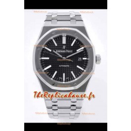 Montre Audemars Piguet Royal Oak 41MM Cadran noir Acier 904L Mouvement CALIBRE 4302 Miroir 1:1 Réplique