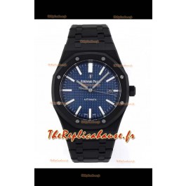 Montre Audemars Piguet Royal Oak Montre Revêtement PVD Réplique Suisse 3120 Mouvement Suisse - Cadran Bleu 