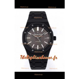Montre Audemars Piguet Royal Oak Revêtement PVD Réplique Suisse 3120 Mouvement Suisse - Cadran Gris 