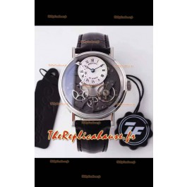 Montre Breguet Tradition 7057BR/R9/9W6 Boîtier acier Double Tourbillon Réplique Suisse