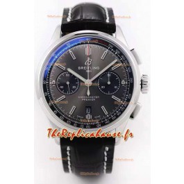 Montre Breitling Premier B01 Chronograph 42 Edition 1:1 Qualité Miroir Cadran gris 