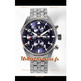 Montre IWC Pilot Chronograph Le Petit Prince Edition Cadran Noir Réplique Miroir 1:1