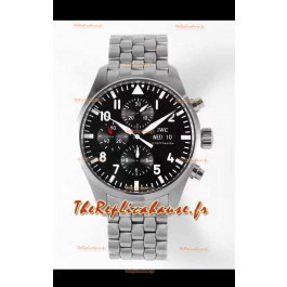 Montre IWC Pilot Chronograph Le Petit Prince Edition Cadran Noir Miroir 1:1 Réplique de Montre
