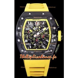 Montre Richard Mille RM055 Réplique Miroir 1:1 avec boîtier en céramique et bracelet blanc 
