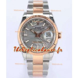 Montre Rolex Datejust Cadran motif palmier 36MM Mouvement Cal.3135 Réplique Suisse en boîtier 904L bicolore