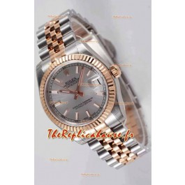 Montre Rolex Datejust 31MM Mouvement Cal.3135 Réplique Suisse Cadran Gris Bracelet Jubilé - Acier 904L Ultime