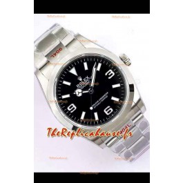 Montre Rolex Explorer I Cadran noir - Acier 904L en 3235 Mouvement automatique suisse