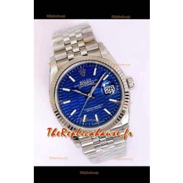 Montre Rolex Datejust Cadran Cannelé-Motif 41MM Mouvement Cal.3135 Réplique Suisse dans un boîtier en acier 904L