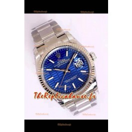 Montre Rolex Datejust Cadran Cannelé-Motif 41MM Mouvement Cal.3135 Réplique Suisse dans un boîtier en acier 904L